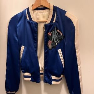 Mage Satin Bomber Jacket